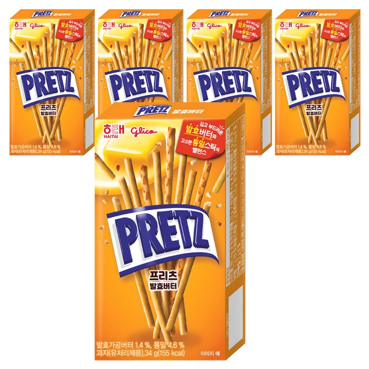 프리츠 발효버터, 34g, 5개