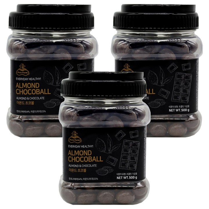 넛츠팜 아몬드 초코볼, 500g, 3개