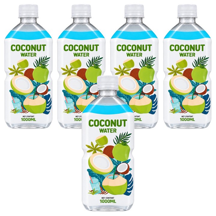 RFC 코코넛 워터, 1L, 5개