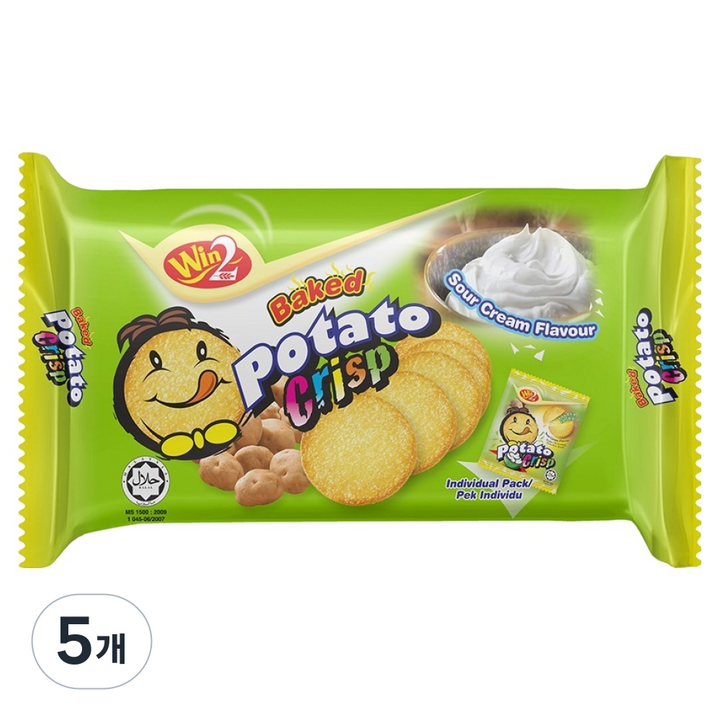 윈윈푸드 포테이토 크리스프 사워크림향 5p, 75g, 5개