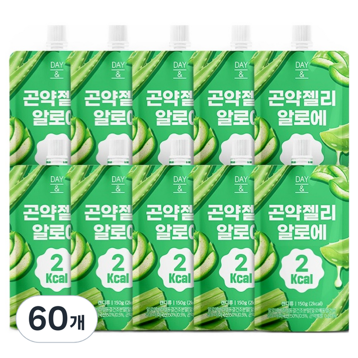 데이앤 곤약젤리 풋사과, 150g, 60개