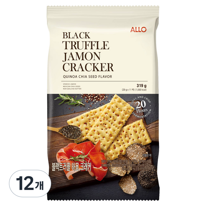 알로 블랙 트러플 하몽 크래커 11p, 12개, 319g
