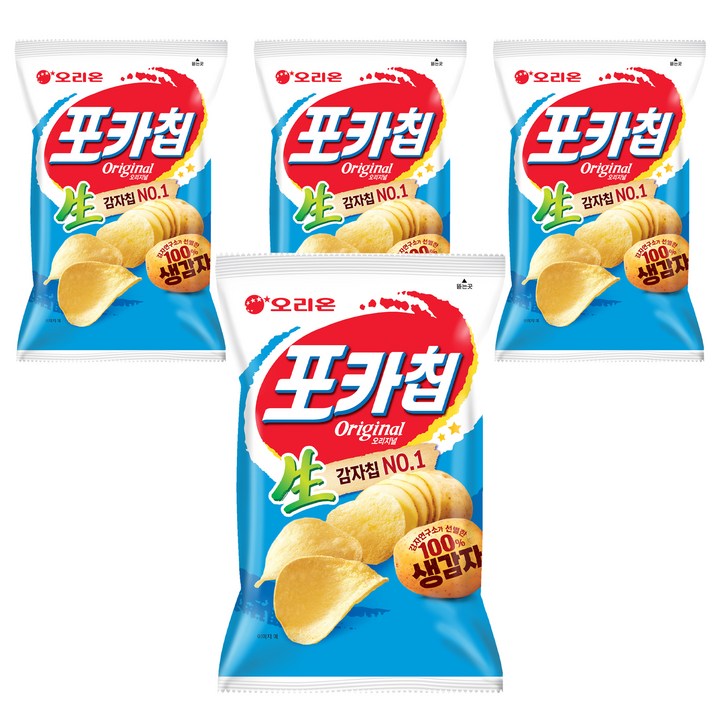 포카칩 오리지널, 137g, 4개