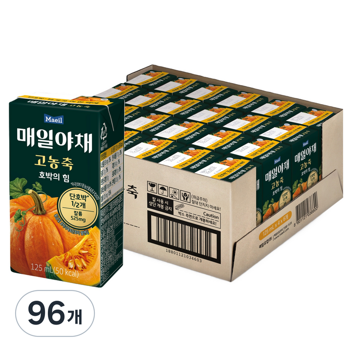 매일야채 고농축 호박의 힘, 125ml, 96개