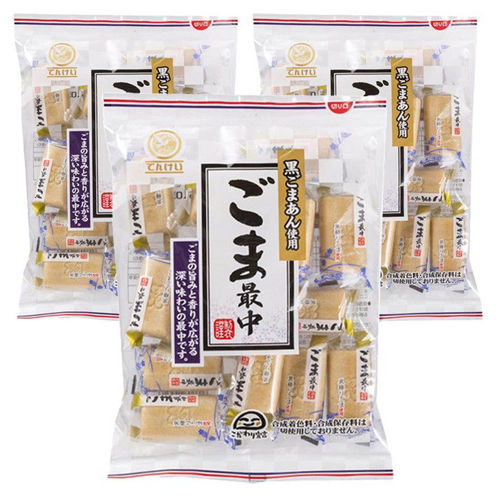 텐케 검은참깨 모나카, 3개, 173g