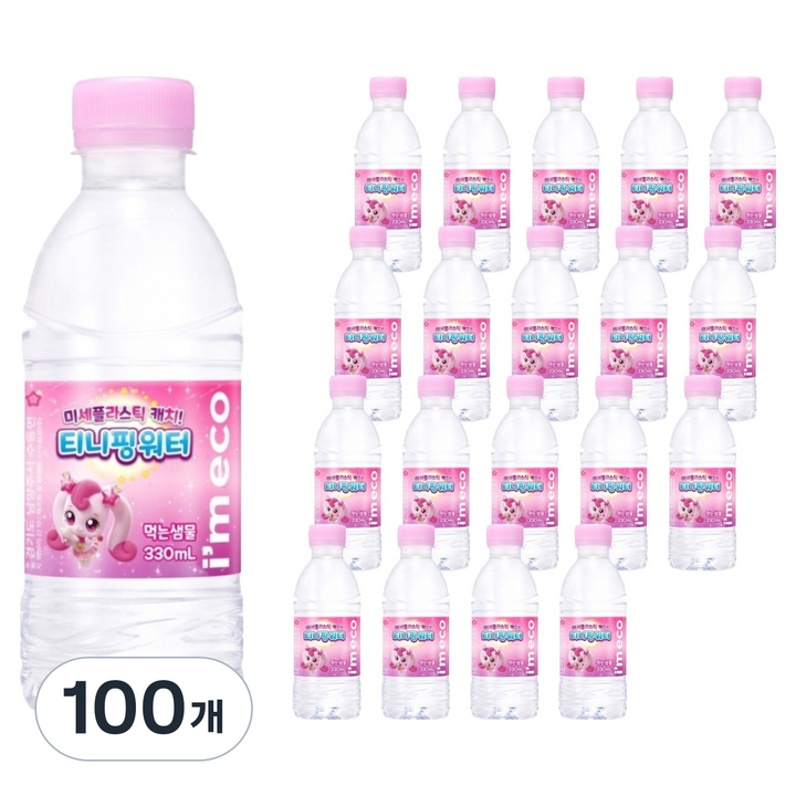 아임에코 티니핑워터, 330ml, 100개