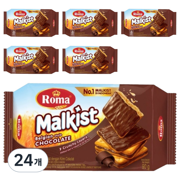 로마말키스트 초코크래커, 90g, 24개