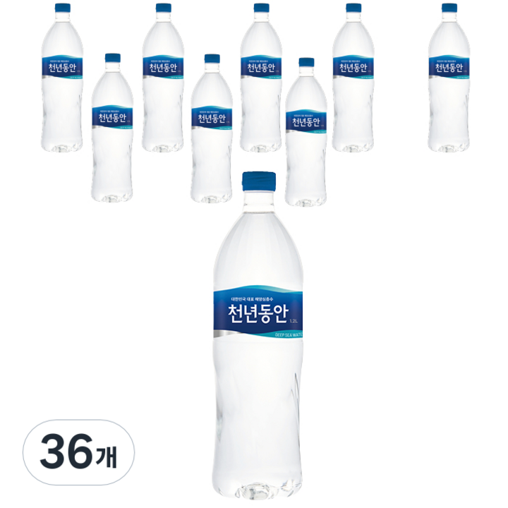 천년동안 해양심층수, 1.2L, 36개