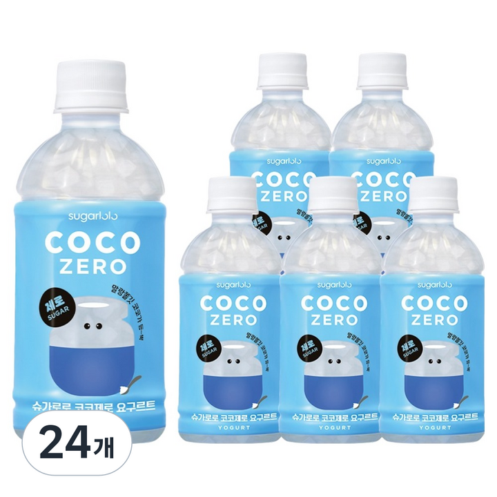 슈가로로 코코제로 요구르트, 340ml, 24개