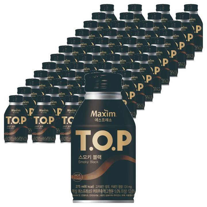 티오피 스모키 블랙 커피, 275ml, 48개