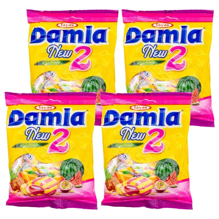 담라 타야스 트로피컬 츄이 캔디, 90g, 4개