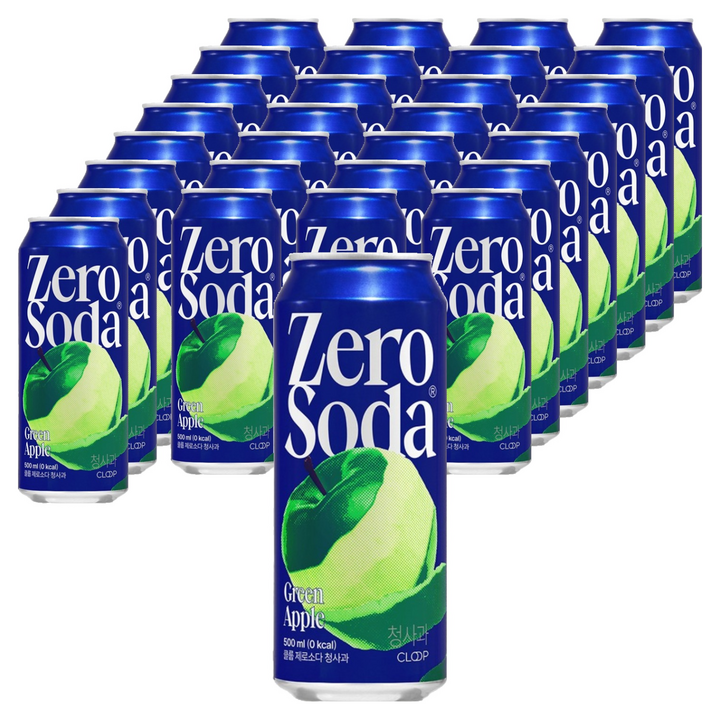 클룹 나이스웨더 제로소다 청사과, 500ml, 48개