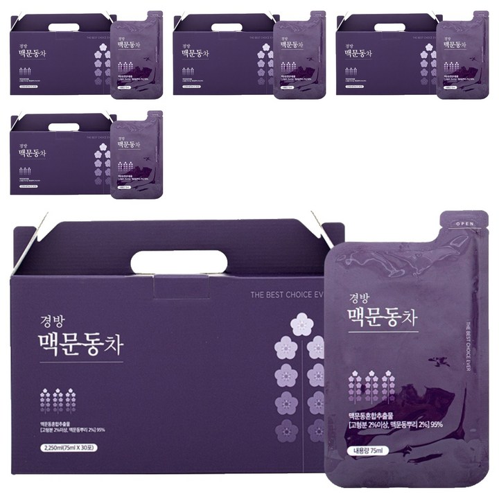 경방신약 맥문동차, 75ml, 150개