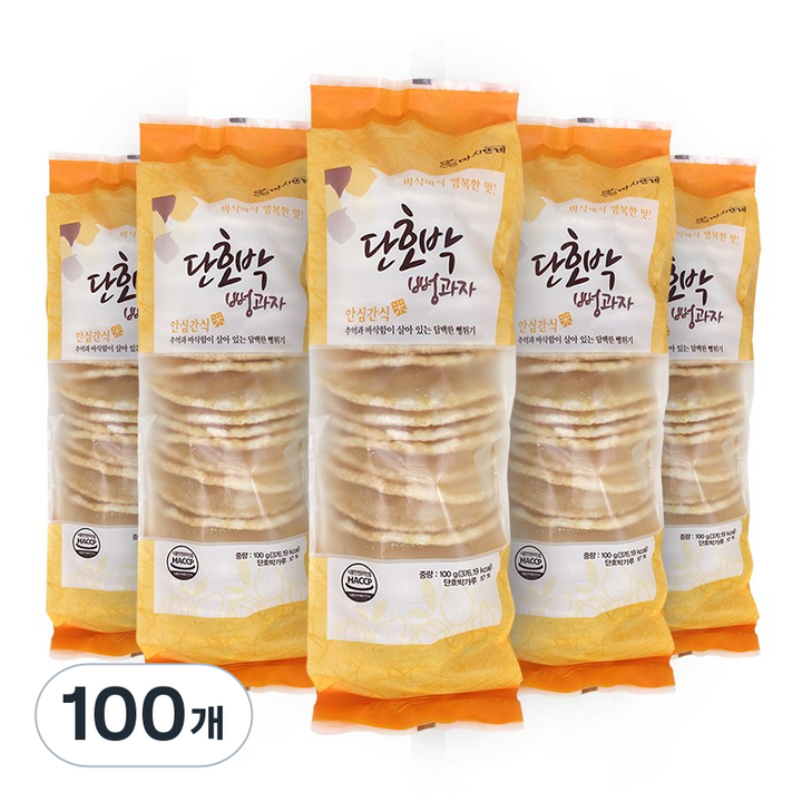 마시뜨레 단호박 뻥과자, 100g, 100개
