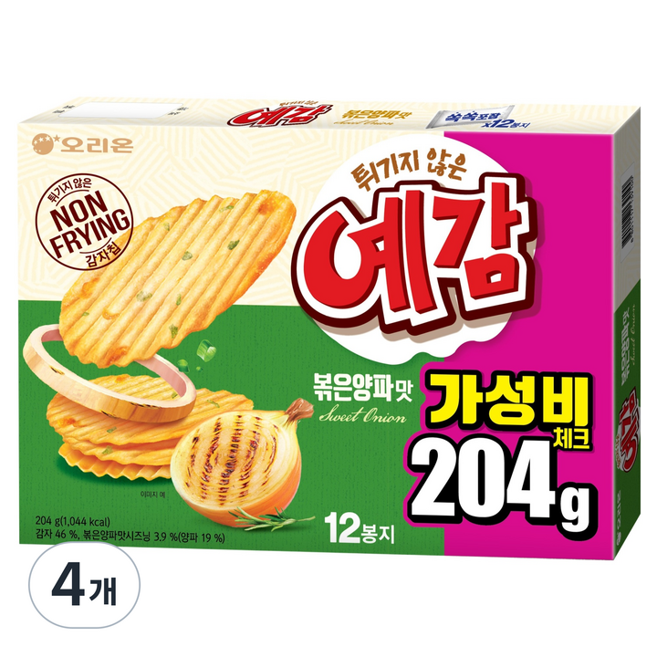 오리온 예감 볶은양파 12p, 204g, 4개