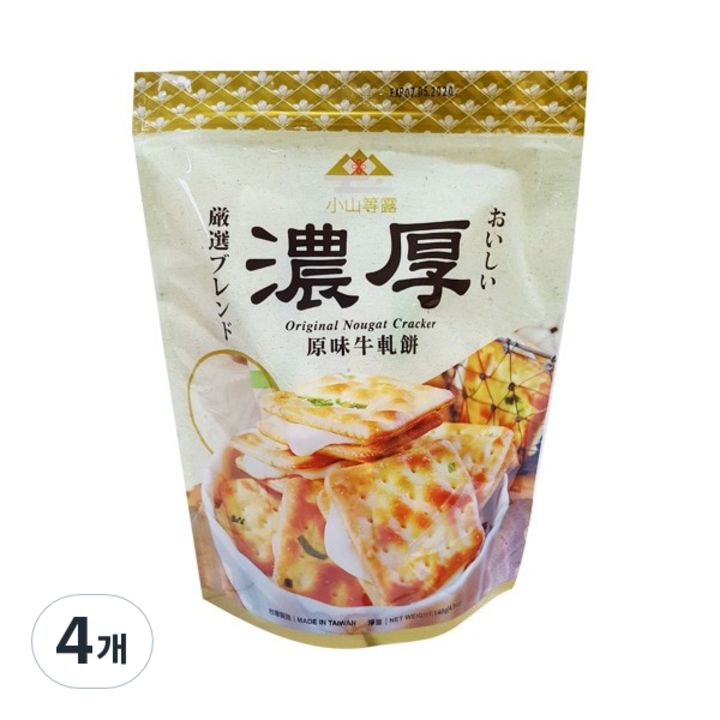 밤부하우스 오리지널 누가크래커, 140g, 4개