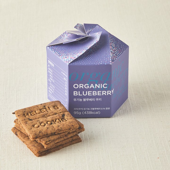 헬렌스쿠키 유기가공식품 인증 블루베리 쿠키, 95g, 1개입, 1개