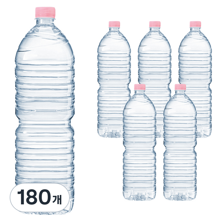 크리스탈 무라벨 생수, 2L, 180개