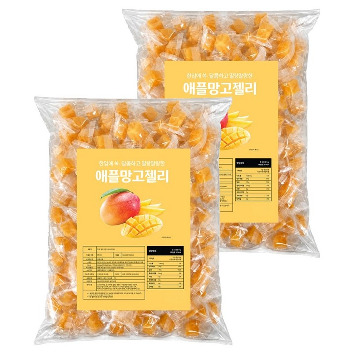 망고퓌레 32% 망고젤리, 1kg, 2개