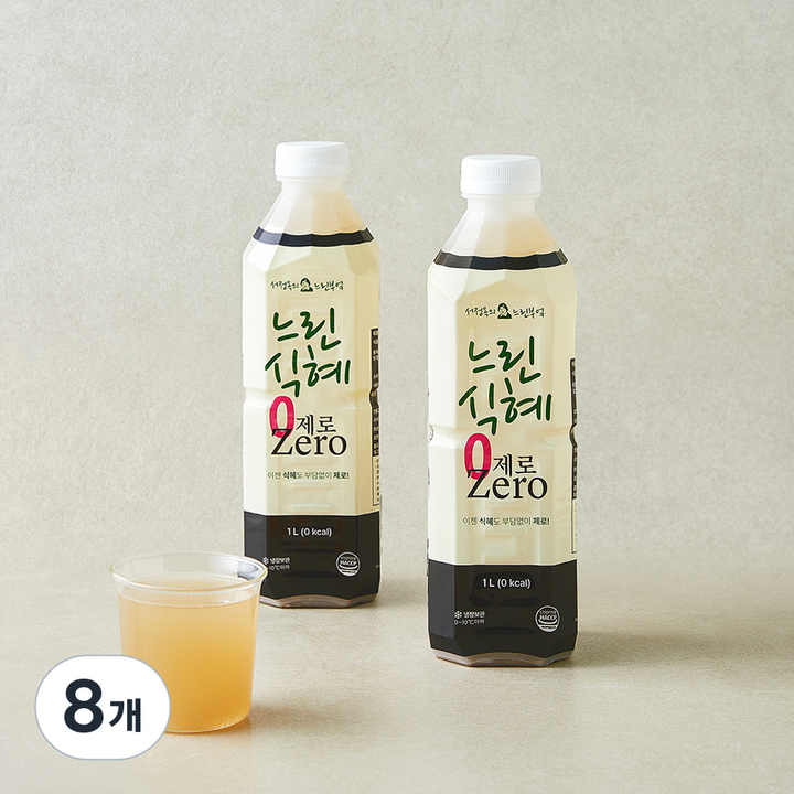 느린부엌 느린식혜 제로, 8개, 1L