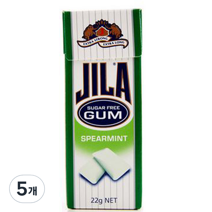 자일라 스피아민트 껌, 22g, 5개