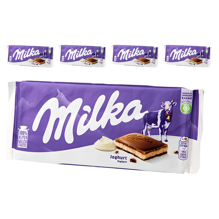 밀카 초콜릿 요거트, 100g, 5개