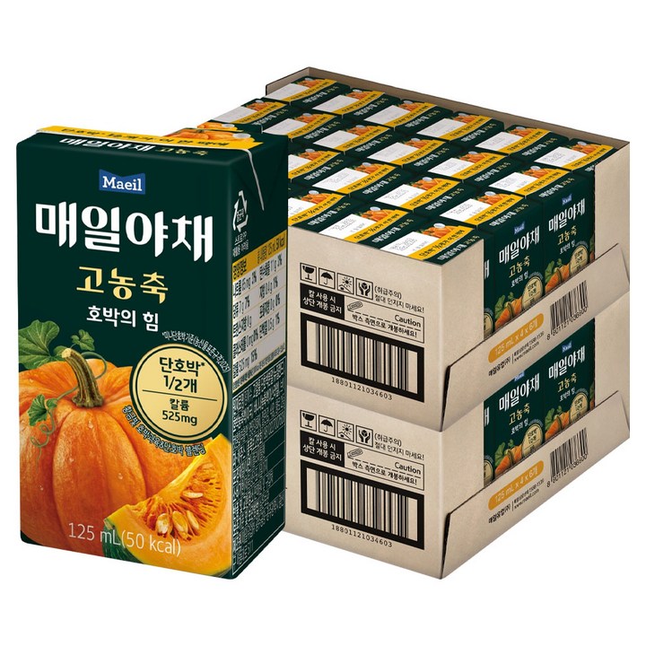 매일야채 고농축 호박의 힘, 125ml, 48개