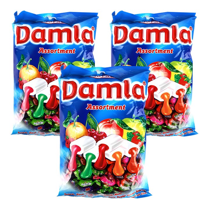 담라 어소티드 소프트캔디, 1kg, 3개