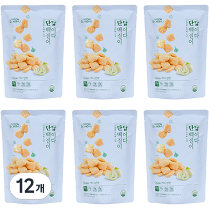 자연공유 단백질이 답이다 과자 어니언맛, 50g, 12개