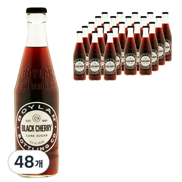 보일란 블랙체리향 탄산 소다, 355ml, 48개