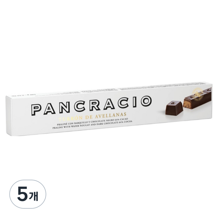 판크라시오 프랄리네 아벨라나스 네그로, 100g, 5개