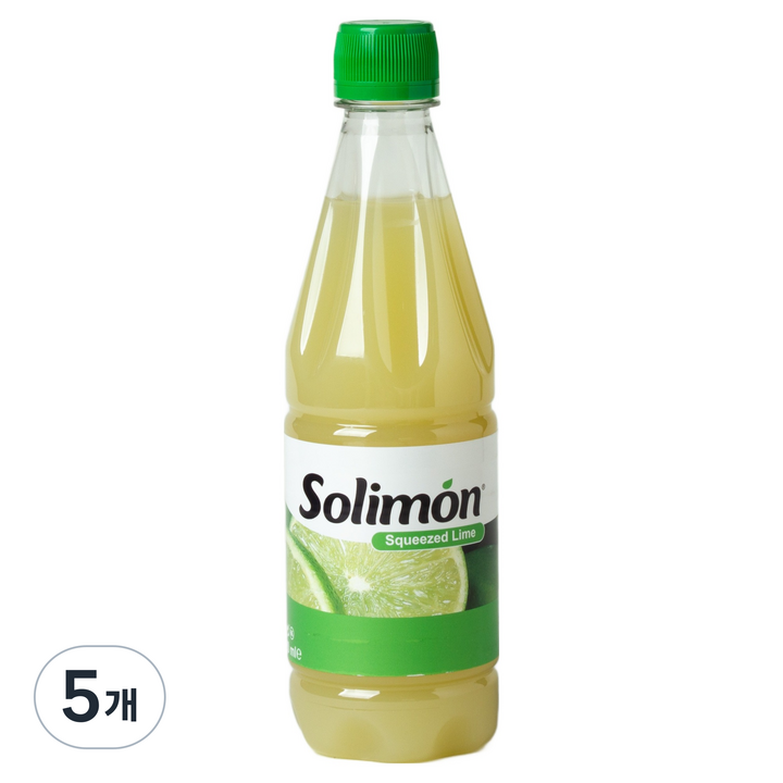 솔리몬 스퀴즈드 라임 농축액, 500ml, 5개