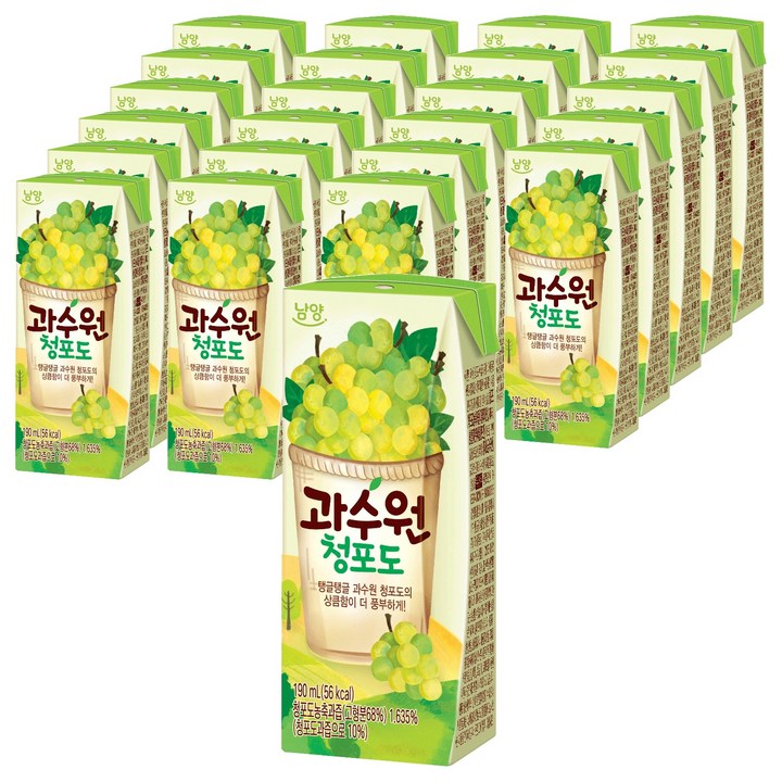 남양과수원 청포도, 190ml, 24개
