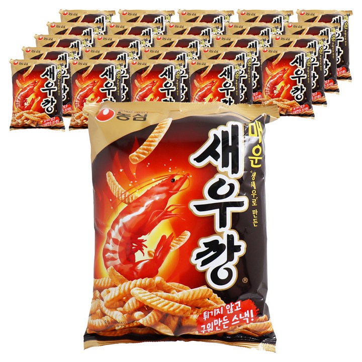 새우깡 매운새우깡, 90g, 25개