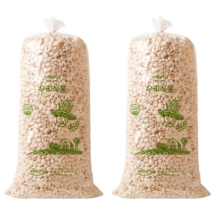 우리식품 왕찰옥 콘스토리 뻥튀기, 3kg, 2개