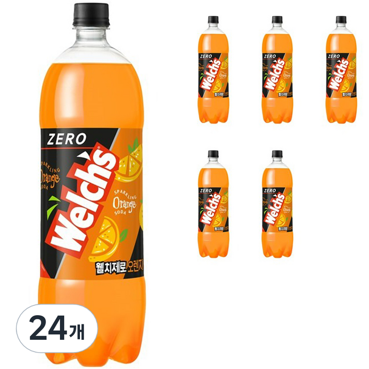 웰치스 웰치 제로 오렌지, 1.5L, 24개