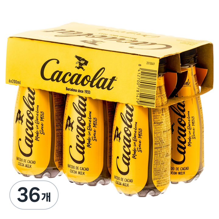 카카오랏 오리지널 코코아 초코우유, 36개, 200ml