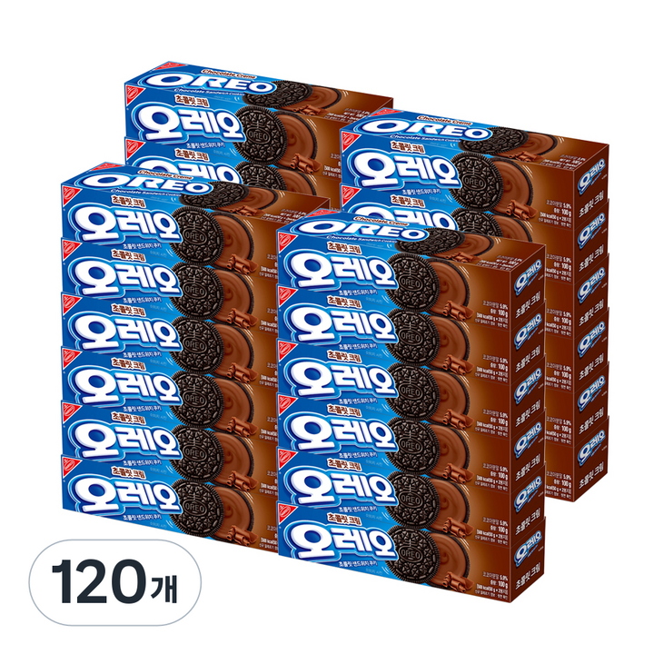 오레오 초콜릿 크림 샌드위치 쿠키, 100g, 120개