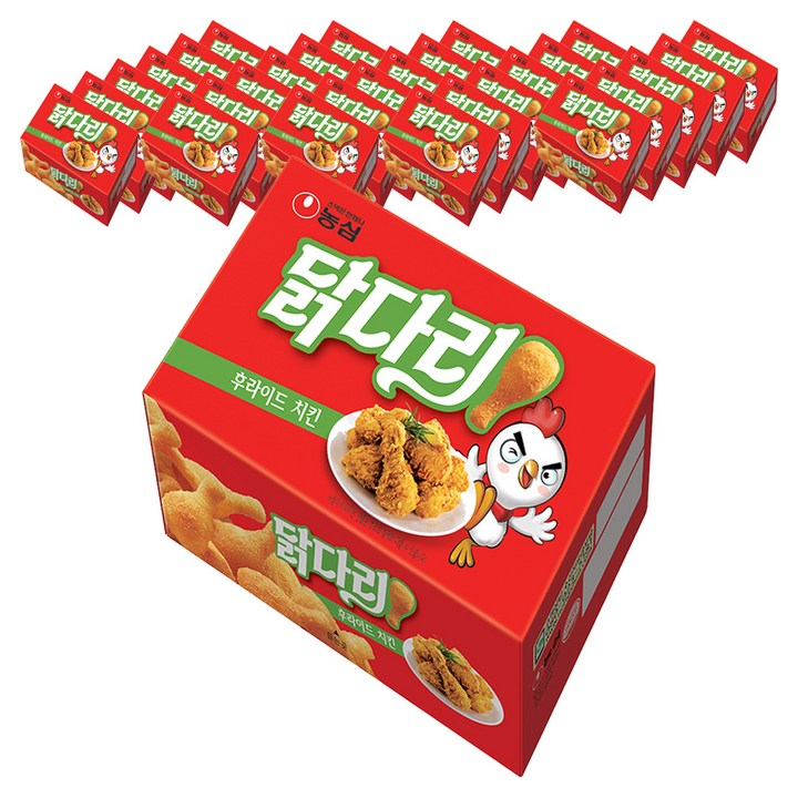 농심닭다리 후라이드 치킨맛, 66g, 30개