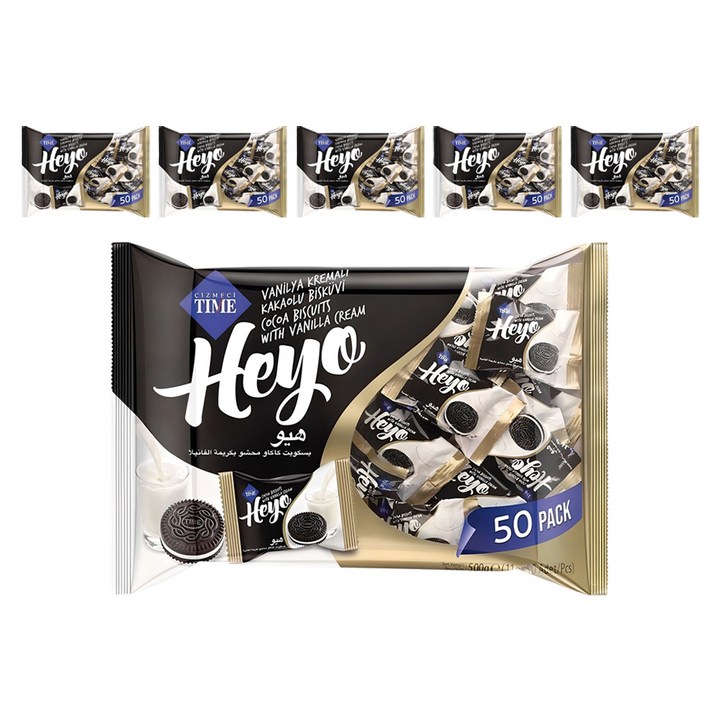 CIZMECITIME 헤요 과자, 500g, 6개