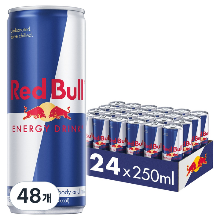 레드불 에너지 드링크, 250ml, 48개