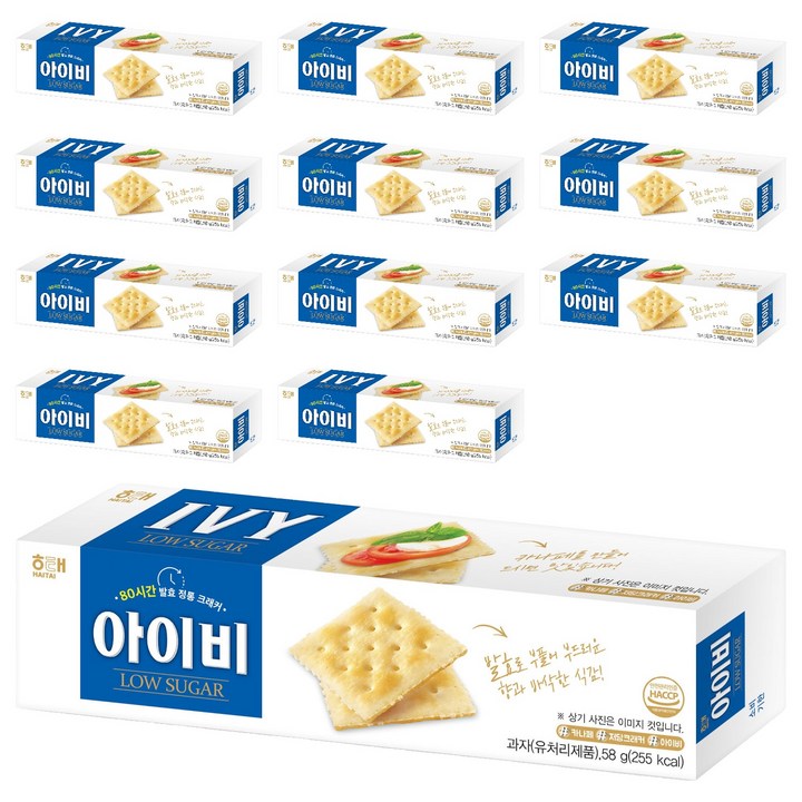 해태제과 아이비, 58g, 12개