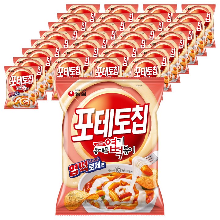 포테토칩 엽떡로제맛, 55g, 30개