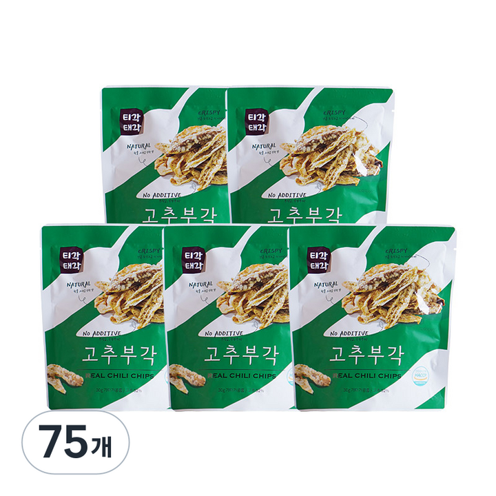 티각태각 고추부각, 30g, 75개