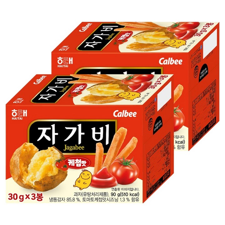 자가비 케첩맛 3p, 90g, 2개