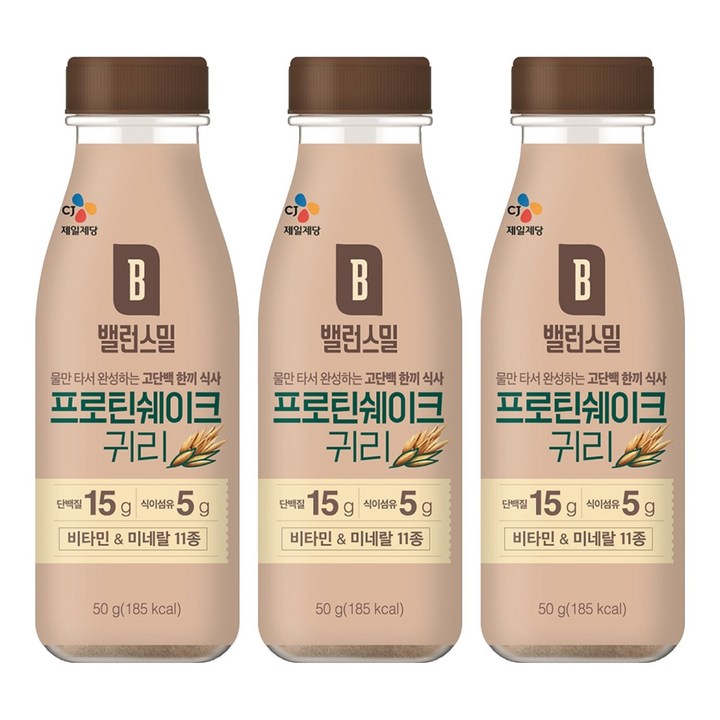 CJ제일제당 밸런스밀 귀리, 50g, 3개