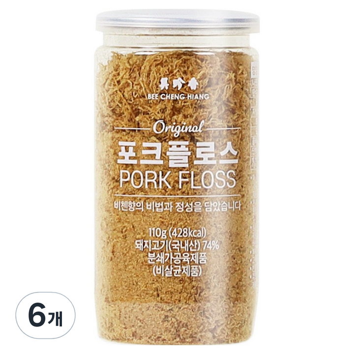 비첸향 포크플로스, 6개, 110g