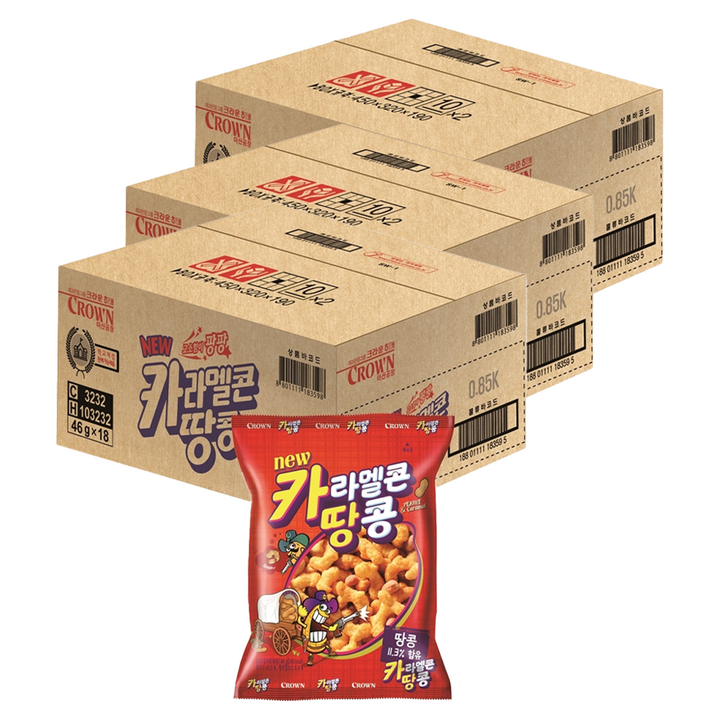 크라운 카라멜콘 땅콩, 46g, 54개