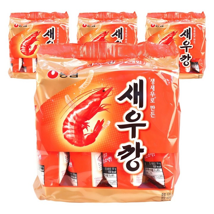 새우깡, 120g, 4개