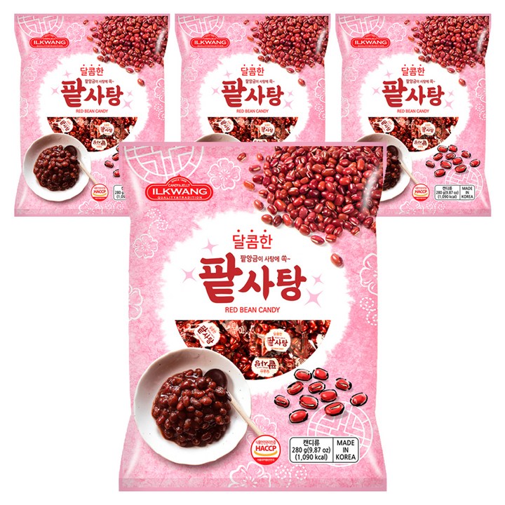일광제과 팥사탕, 280g, 4개